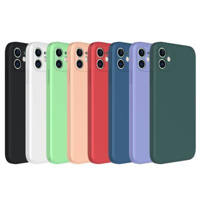 China 2020 Hot Selling Full Color Liquid Silicone For Phone 11 Case TPU Cover For iPhone 12 12/12mini/12 Pro/12 Pro Max for sale