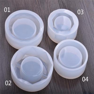 China C-0171 Disposable Hot Sale UV Resin Flower Silicone Ashtray Handmade Dry Mold for sale