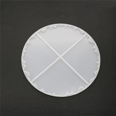 China C-0299 DIY Silicone Coaster Mold Viable Silicone Geode Mold For Resin Crafts Making for sale