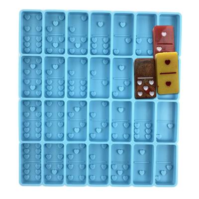 China C-0076 Viable Professional DIY Domino Mold Custom Glossy Silicone Epoxy Resin Elephant for sale