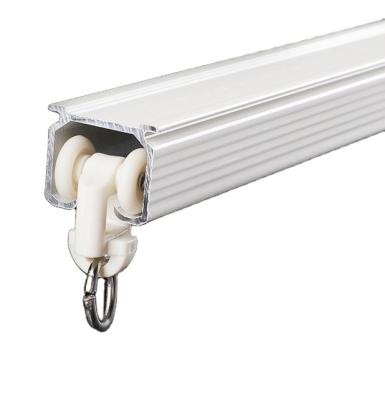 China Large Box In Place Durable Silent Silent Aluminum Curtain Track Aluminum Track Profiles Ceiling Mounted Recessed Curtain Track for sale