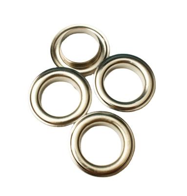 China Durable Peru Stainless Steel Metal Round Grommets Brass Grommet For Thick Curtains Leather Grommet for sale