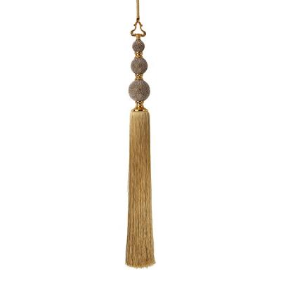 China Factory supply excellent quality decorative polyester unique tassel for curtain for sale