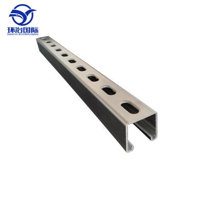 China Building Construction Customized Hot Dipped Galvanizedslotted Channel Wire Pipe C Channel Bracket Purlin Strut Channel for sale