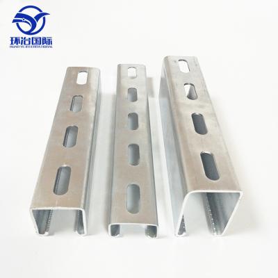 China Building Construction Galvanized Steel Slotted Solar Panel Supporting C Channel for sale