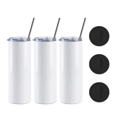 China Sustainable Free Shipping Straight Tumbler 20oz Double Wall Vacuum Insulated Tumbler Sublimation Blanks for sale