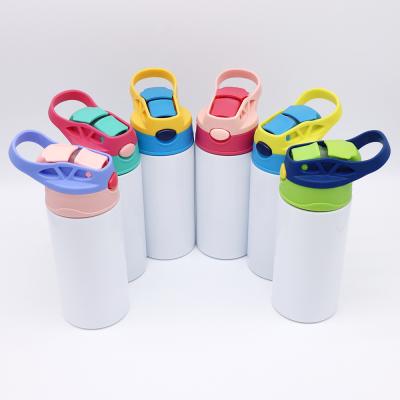 China Viable Stainless Steel 12oz UV Color Changing Straight Tumbler Water Bottle Blank Child Cup Uv Sublimation Kids Sublimation Tumbler for sale