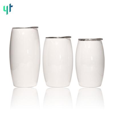 China Fashionable Wine Cups Stealless Coated Metal Tumbler Powder Egg Flask Stainless Steel Mug for sale