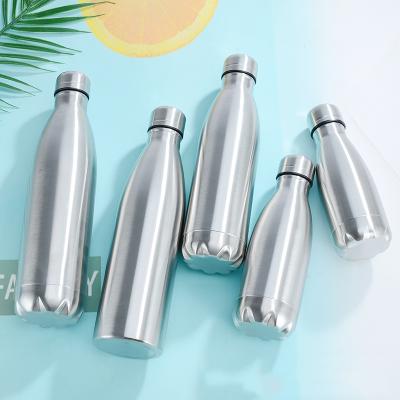 China Sustainable 500ml Vacuum Stainless Steel Cola Shape Water Bottle Cola Water Bowling Bottle for sale