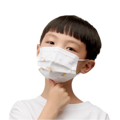 China Fashion Nonwoven 3 Layer Child Cartoon Face Mask Nonwoven Disposable 3 Ply Kids Earloop Face Mask for sale