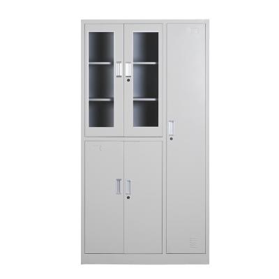 China Factory Customized Stainless Steel Office Cabinet 5 Doors Metal Filing Cabinets for sale