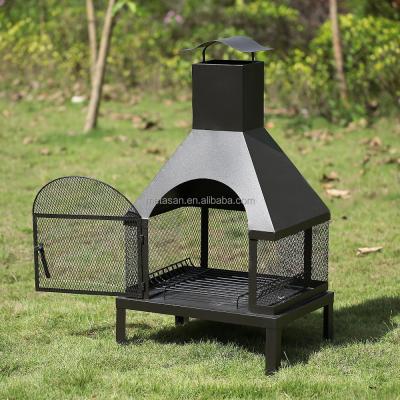 China Modern Cast Iron Chimenea Multi Fuel Indoor Or Outdoor Wood Burning Stove for sale