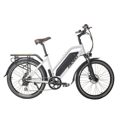 China Aluminum Alloy Fast Delivery JOBO TDF46Z Electric City Bike 250w 36V 18.2AH Classic Electric Cheap Electric Bikes for sale