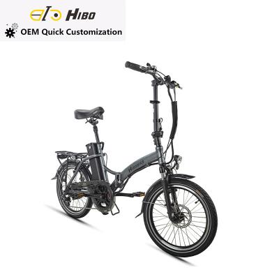 China Aluminum Alloy 20 Inch 36V 250W Folding Lightweight Electric Bike for sale