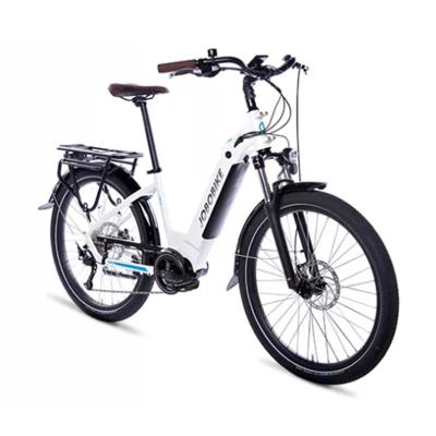 China Overseas warehouse aluminum alloy 26 inch city electric bike 250W mid drive electric city bicycle off road for sale