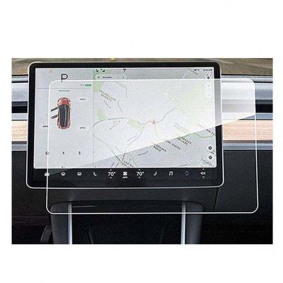 China Mobile Phone Center Control Touch Screen Car Navigation Touch Tempered Glass Screen Protector For Tesla Model 3 Y Model 15