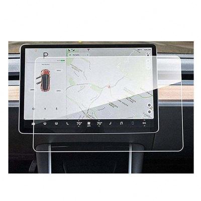 China Mobile Phone Tempered Glass Screen Protector Center Console Display Protector For Tesla Model 3 Y Model for sale