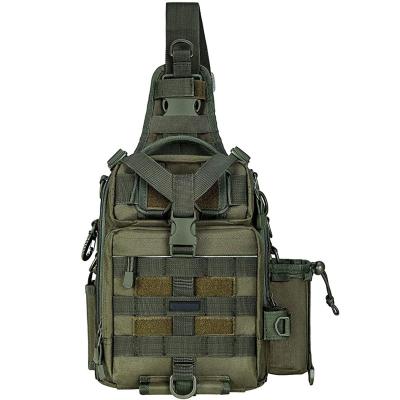 China Durable Outdoor Fishing Tackle Storage Bag Cross Shoulder Backpack Body Sling Bag for sale