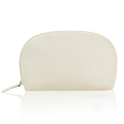 China 100% Cotton Plain Round Canvas Clutch Makeup Pouch Canvas Zipper Zipper Bags Wholesale Functional Custom Cosmetic Bag 100% Cosmetic Bag for sale