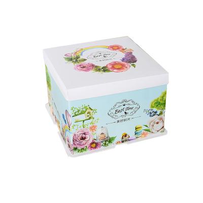 China Recyclable Manufacturing Custom Wholesale Christmas Cake Boxes Cake Pop Boxes Cake Boxes 10 x 10 x 5 for sale