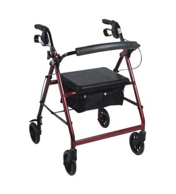 China Aluminum Folding Mobility Walker Rollator With Seat for sale