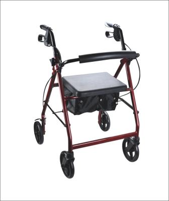 China Aluminum Folding Mobility Walker Rollator With Seat for sale