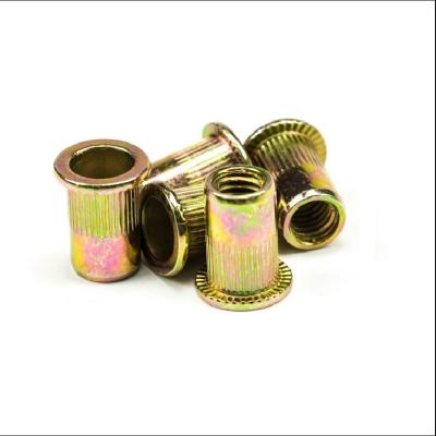 China Heavy industry industrial rivet nutswholesa knurled rthreaded premium brass hardwareIndustrial rivet nuts for sale