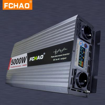 China FCHAO 2500W 5000W 12V 24V DC to Solar Grid Power Off AC 220V 230V 50/60Hz Pure Sine Wave Inverter 40CM*18CM*6.9CM for sale