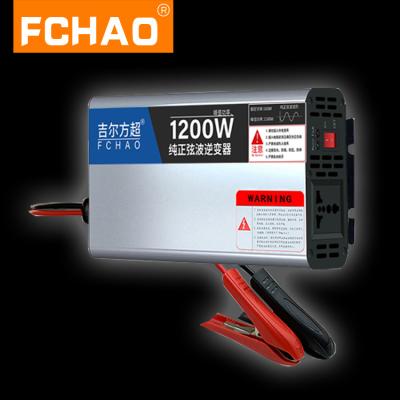 China FCHAO RTS 600W 1200W DC 12V 24V 48V to Solar Grid Power Off AC 220V 230V 240V 50/60Hz Pure Sine Wave Inverter 23.3CM*13CM*5.1CM for sale