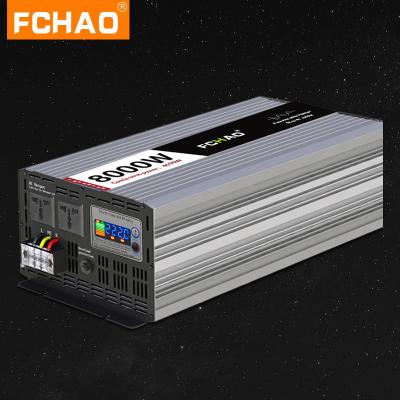 China FCHAO RTS 4000W 8000W 12V 24V DC to Solar Grid AC 220V 230V 50/60Hz Power Off Pure Sine Wave Inverter 38CM*22CM*15.5CM for sale