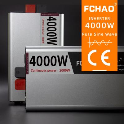 China FCHAO RTS 2000W 4000W 12V 24V DC to Solar Grid AC 220V 230V 50/60Hz Power Off Pure Sine Wave Inverter 40CM*18CM*6.9CM for sale