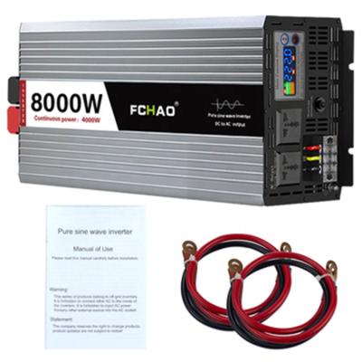 China Off Grid Solar Power Inverter DC to AC 12v/24v/48v 4000w Pure Sine Wave Inverter TSE-4000W for sale