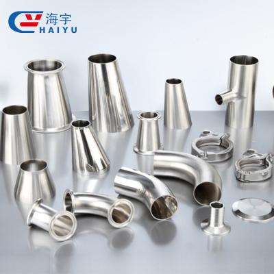 China Sanitary Food Grade Pipe Fittings Stainless Steel Pipe Bend for sale