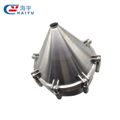 China Food 304/316L Stainless Steel Sanitary Tank Tapered Manhole Cover for sale