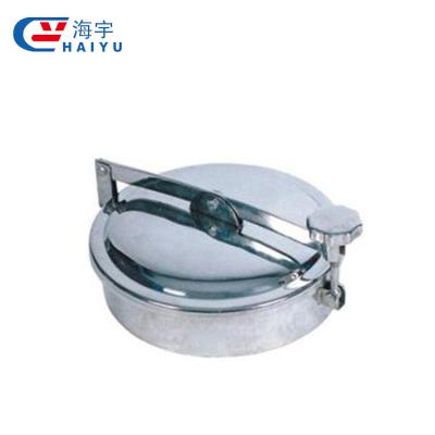 China Wholesale Custom Cast Stainless Steel Dairy/Water/Food/Beer/Beverage Sanitary Manhole Cover for sale