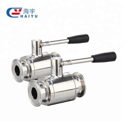 China 1 Inch Food / Dairy / Beer Sanitary Stainless Ball Valve With Flange End for sale