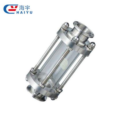 China Food Pipe Sanitary Threaded Sight Glass / Dairy / Beer Stainless Steel for sale