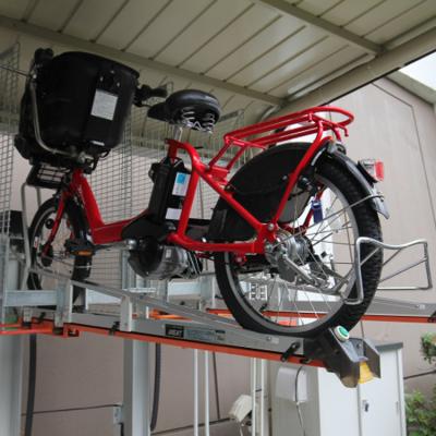 China Low Price Aluminum Two Tier GCR Garage Bike Parking Racks for sale