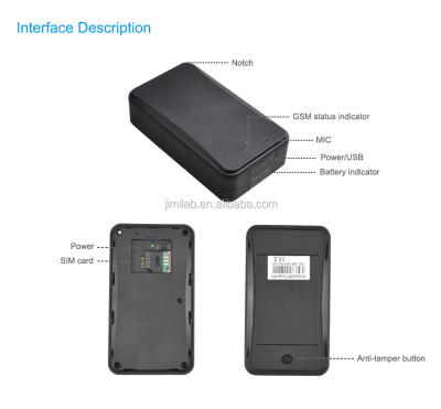 China JIMI AT3 3G Mini Car GPS Tracker 5400mAh Battery 5 Years Magnet IPX5 Ultra Long Strong Dust and Tamper Waterproof AT3 Alert for sale