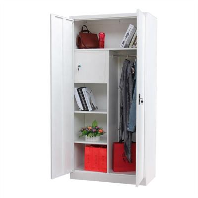 China (Others)Adjustable Bedroom Furniture Metal Wardrobe and Wardrobe 2 Door Different Color Design Metal Wardrobe for sale