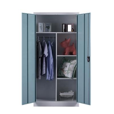 China Office Hot Sale Bedroom Wardrobe Cabinet Metal Almah Clothes Steel Wardrobe for sale