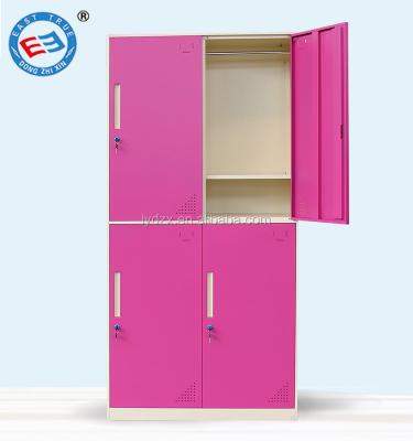 China Modern Steel 4 Door Locker Gym School Storage Cabinet Staff Lockers for sale