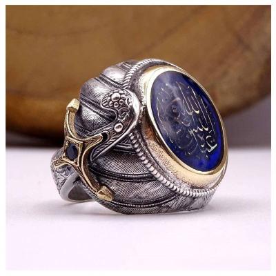 China Custom Turkish Design Environmentally Friendly Ottoman Freeman Stainless Steel Kayi Islamic Silver Tribe Ertugrul Ring for sale