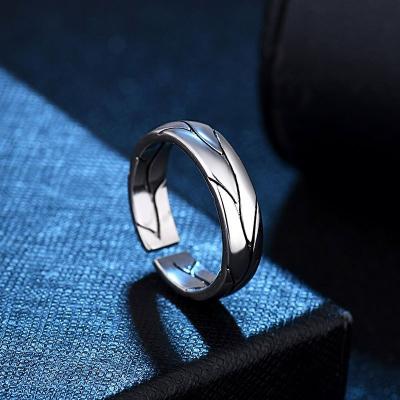 China BOHEMIA Fashion Ring Jewelry Silver Color Customized 316 Stainless Steel Scroll Hawaiian Heritage Men Ring for sale