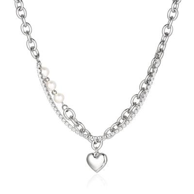 China Europe and America Heart Style Stainless Steel Necklace Jewelry Chain for sale