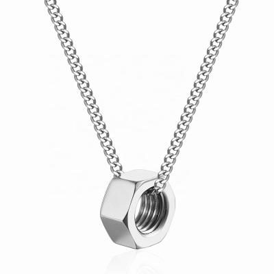 China Europe and America Design Stainless Steel Screw Wind Necklace Jewelry Hot Selling Neutral Chain for sale