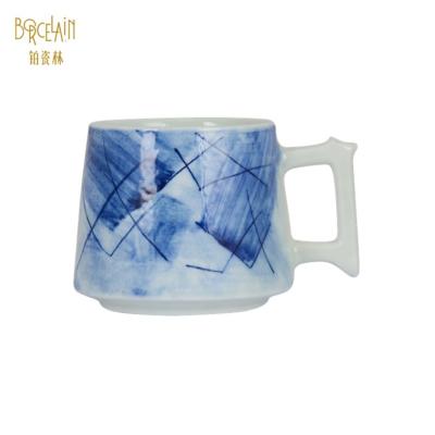 China Viable Wholesale High Quality Ceramic Craft Clay Mug Porcelain Porcelain Mugs Ceramic for sale