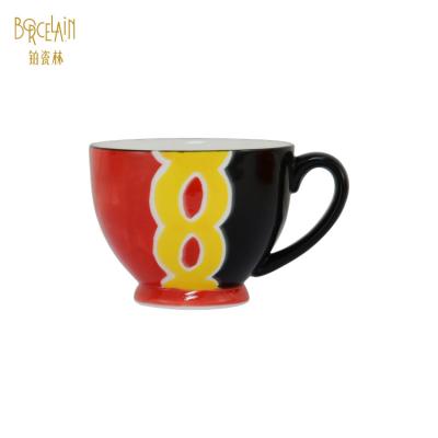 China Viable Appropriate Price Good Quality Ceramic Coffee Mug With Enamel Color Luster for sale