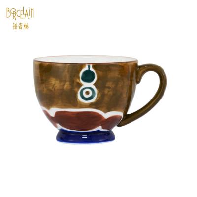 China High Temperature Ceramic Mug Sustainable Ceramic Mug Large Handle Best Selling Ceramic Mugs for sale