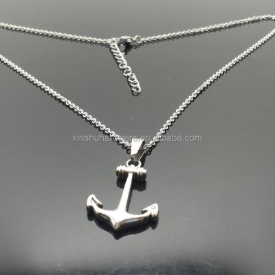 China Fashion Custom Men Jewelry Stainless Steel Boat Anchor Charm Pendant Te koop